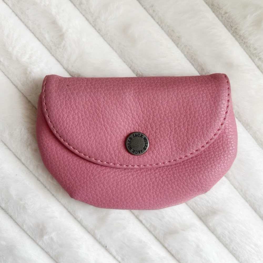 Pink Leather Coin Purse